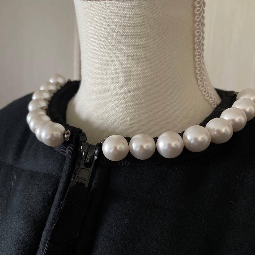 YOKO CHAN ヨーコチャン Sサイズ 36 7号 パール ジャケット ジレ