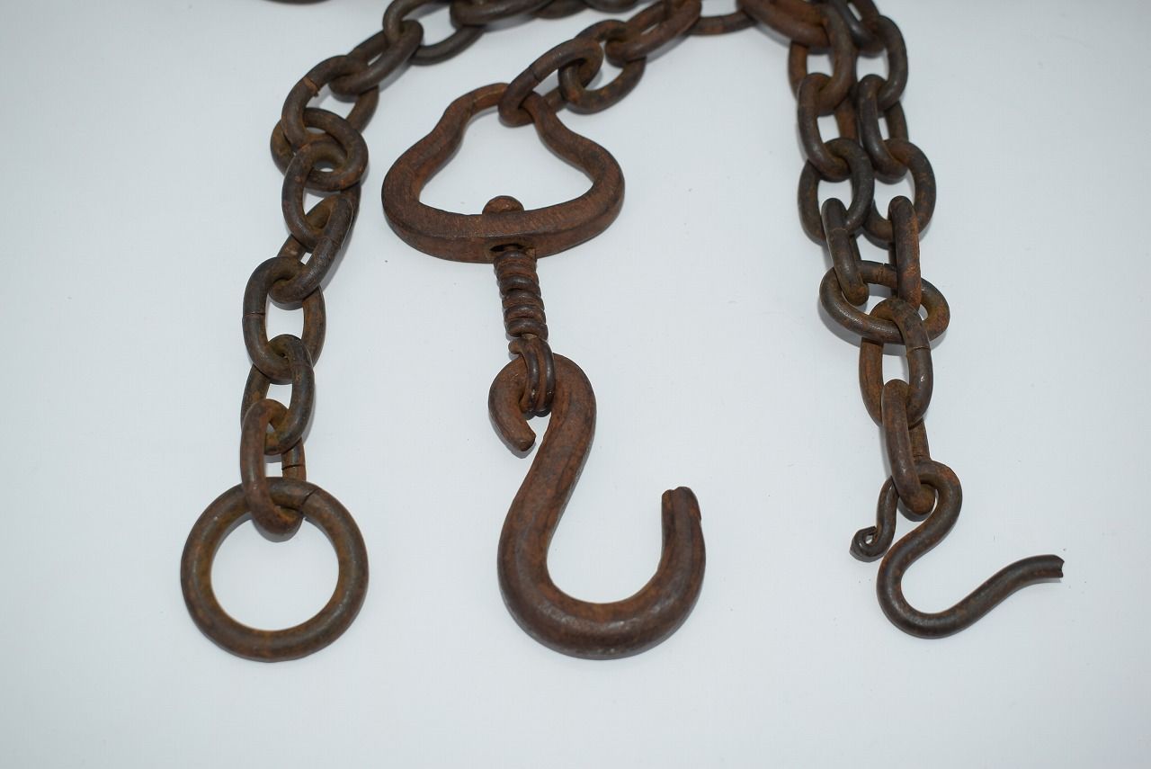 茶道具 釣釜 釜鎖 2 茶道 05-9419