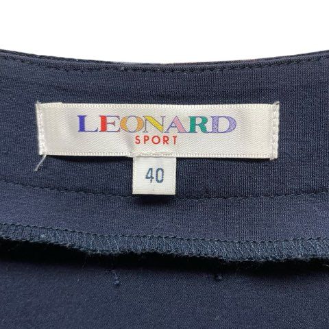 レオナールスポーツ LEONARD SPORT 花柄パイピング カーディガン