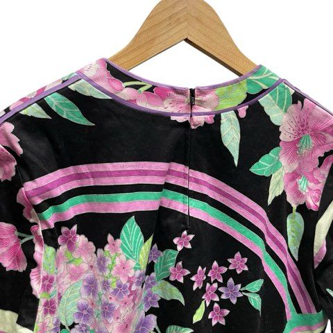 レオナール LEONARD 花柄 総柄 ブラウス トップス プルオーバー 40 L