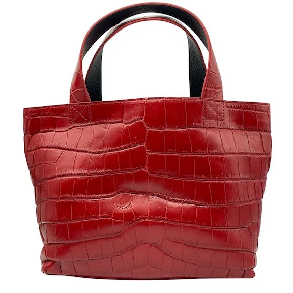 マットクロコダイル ハンドバッグ ミニバッグ ワニ レザー 本革