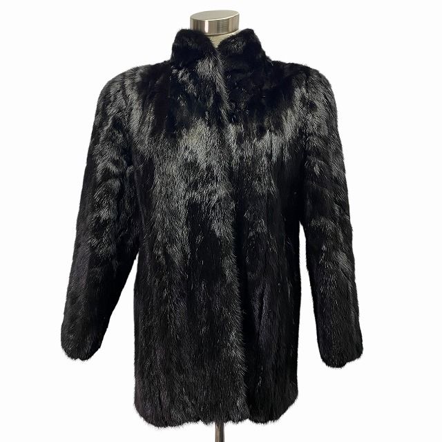エンバ EMBA ブラックミンク MINK 毛皮コート リアルファー アウター
