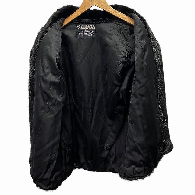 エンバ EMBA ブラックミンク MINK 毛皮コート リアルファー アウター