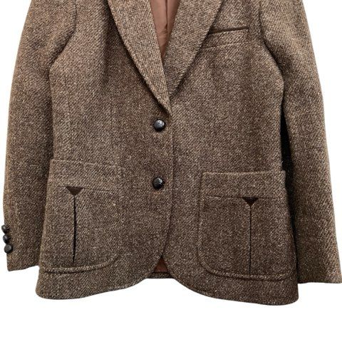 バーバリーズ Burberrys ツイードジャケット ウール100% 厚手 パッチ