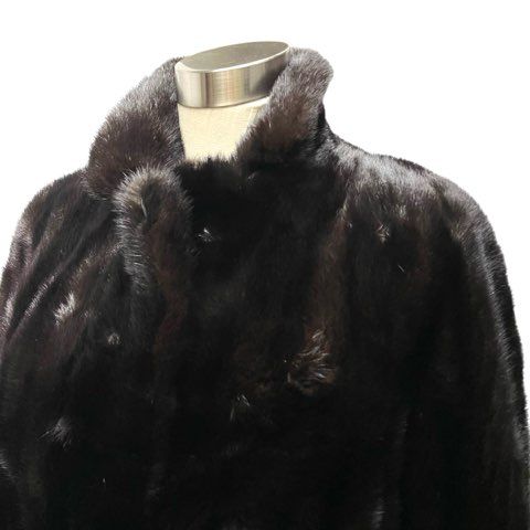VISCARDI BLACKGLAMA ブラックグラマ ミンク MINK 毛皮 ロングコート