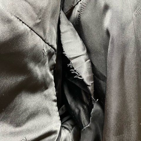 rambulton ミンク MINK 毛皮 ロングコート リアルファー ブラック M