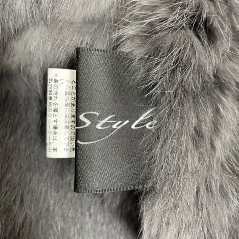 C's style 兎革 ラビットムートン フォックスファー コート アウター