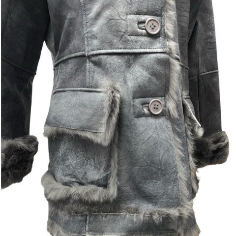 C's style 兎革 ラビットムートン フォックスファー コート アウター