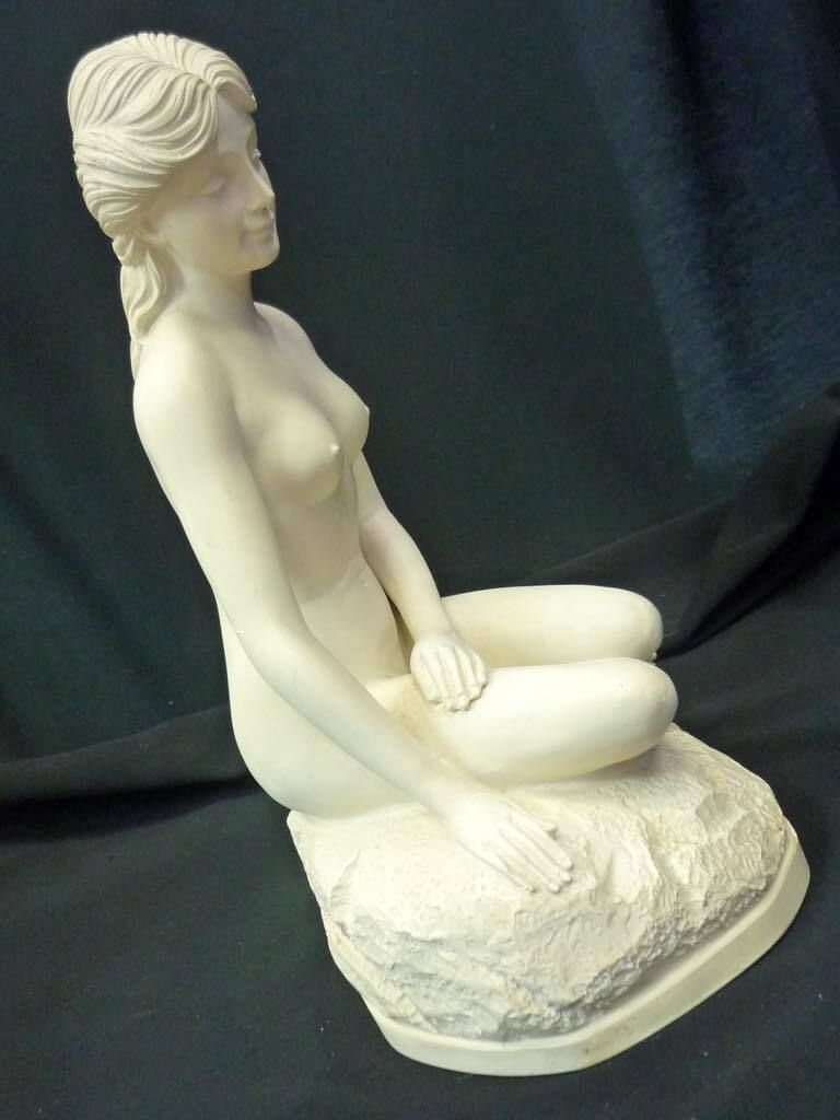 TOPART|トップアート 貴婦人 座位 西洋美術 芸術 綿密 彫刻 置物 ヴィーナス 裸婦 オブジェ 人形 ヴィンテージ 貴族 アンティーク