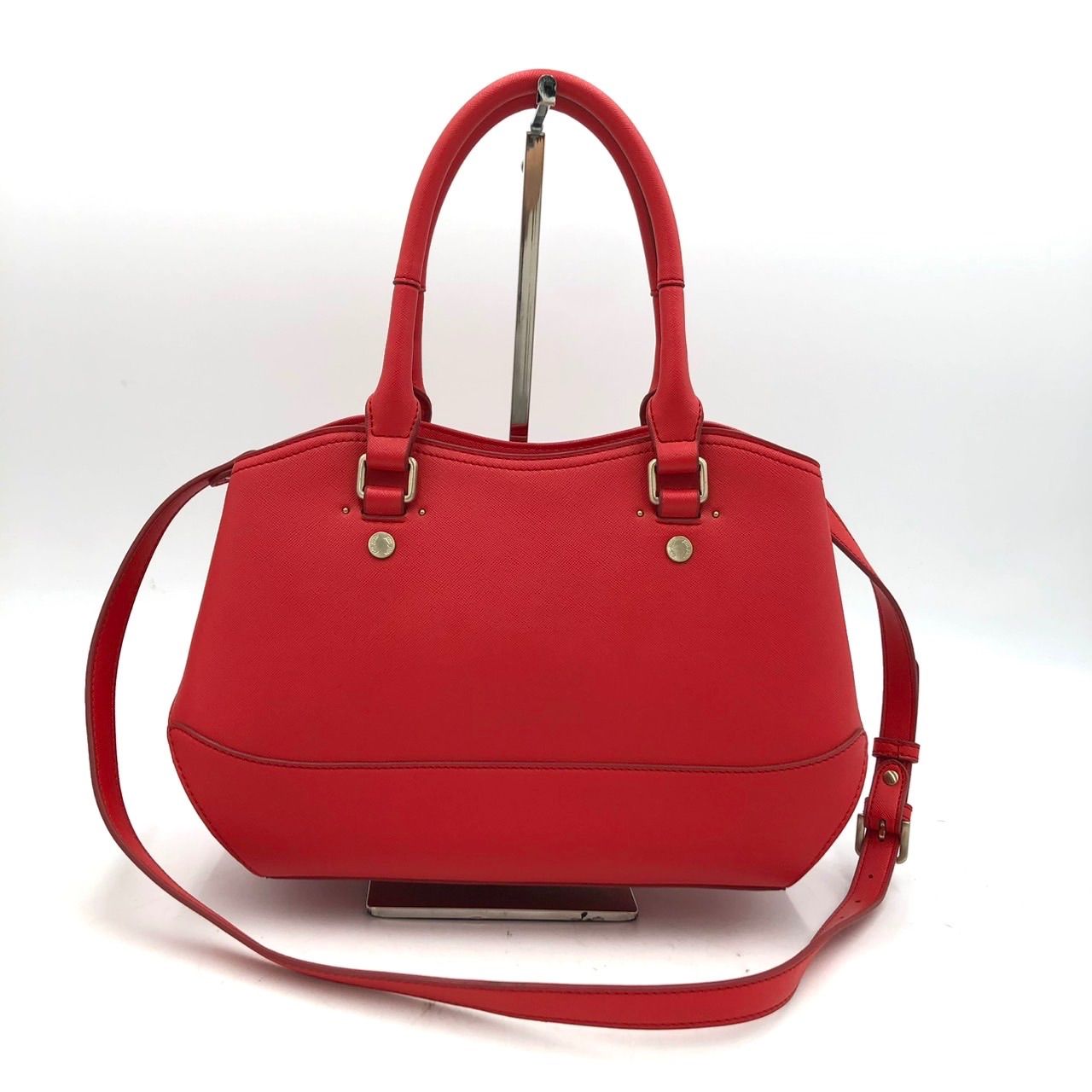 美品】フォリフォリ Folli Follie ショルダーバック ハンドバッグ 赤 