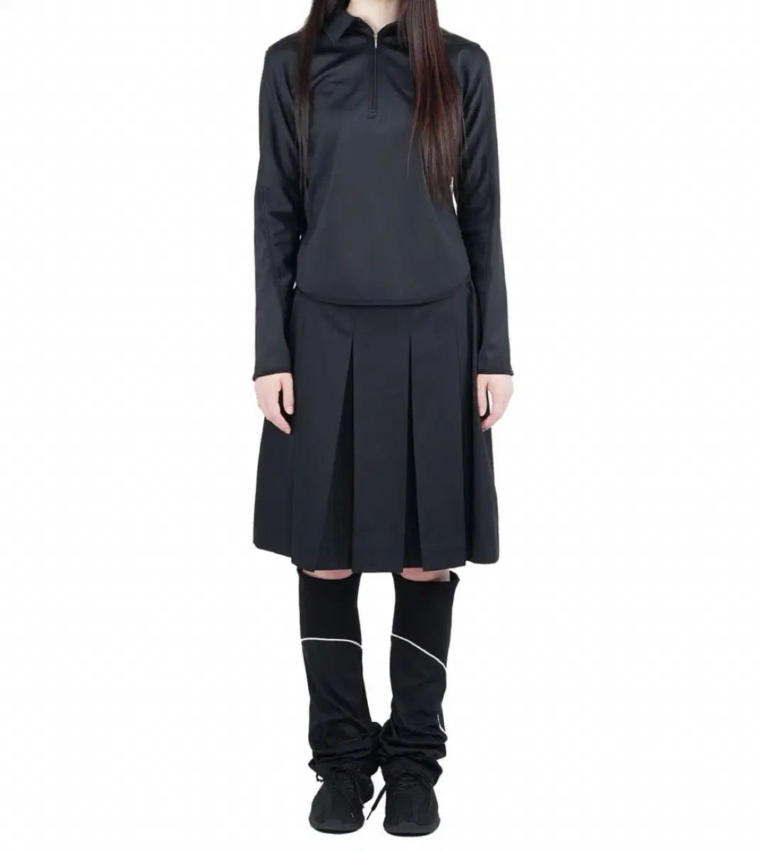 ジチョイ ハーフ ジップシャツ ブラック aw 25 jichoi