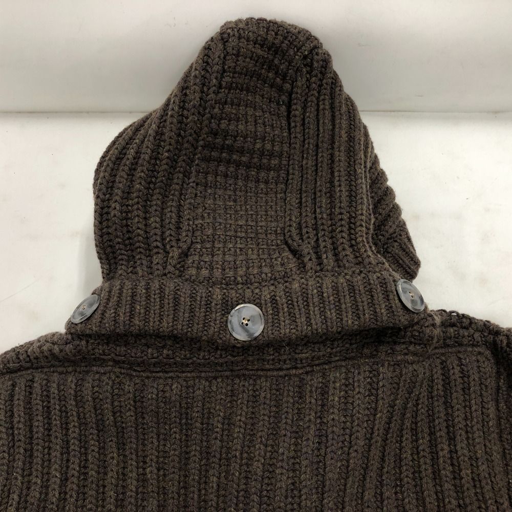 02w21864 バーク Bark ニットダッフルコート ブラウン M イタリア製