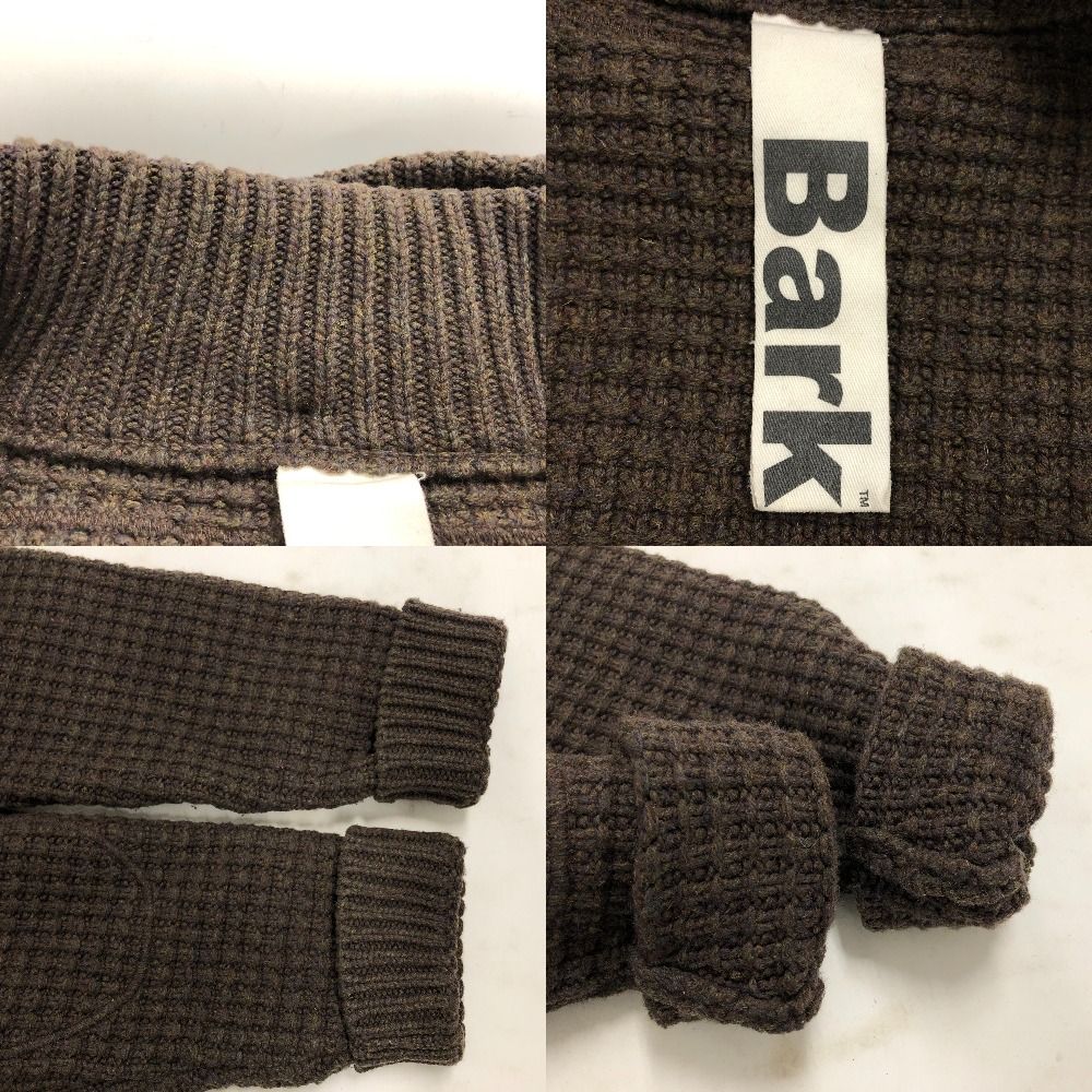 02w21864 バーク Bark ニットダッフルコート ブラウン M イタリア製