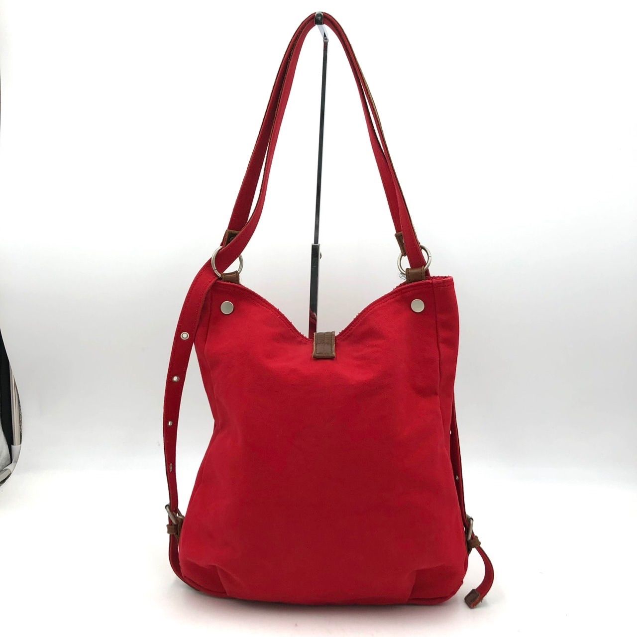 バギーポート BAGGY PORT リュック ショルダーバッグ 赤 キャンバス 