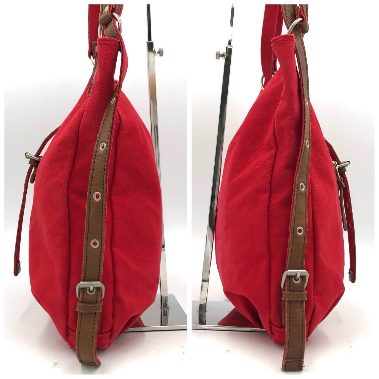 バギーポート BAGGY PORT リュック ショルダーバッグ 赤 キャンバス 
