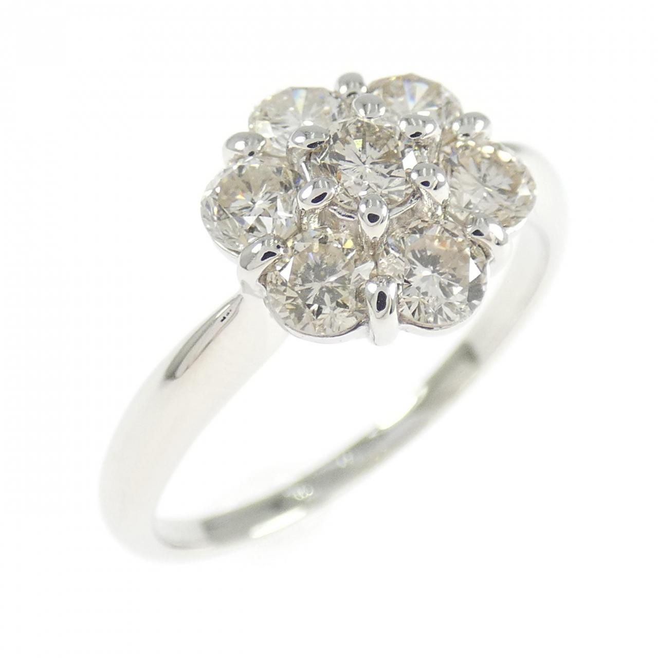 最終値下げ Pt900 ダイヤモンド フラワーモチーフ 12.5号 リング imgrc0066846729.jpg