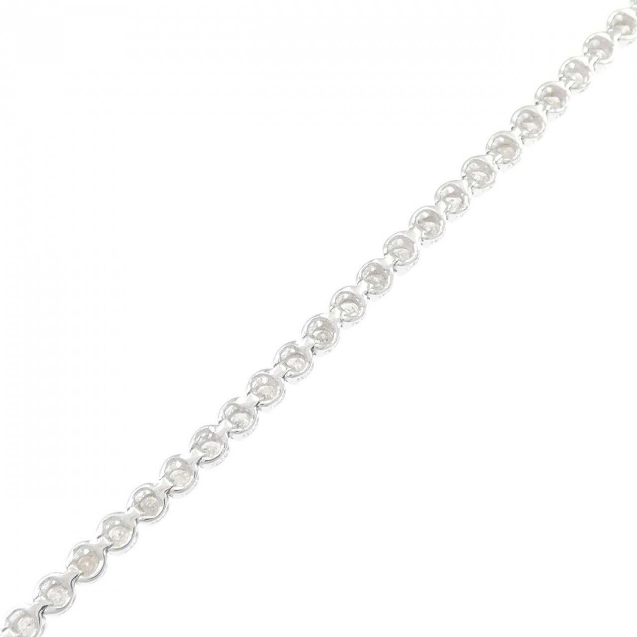 K18WG ダイヤモンド ブレスレット 1.00CT - メルカリ