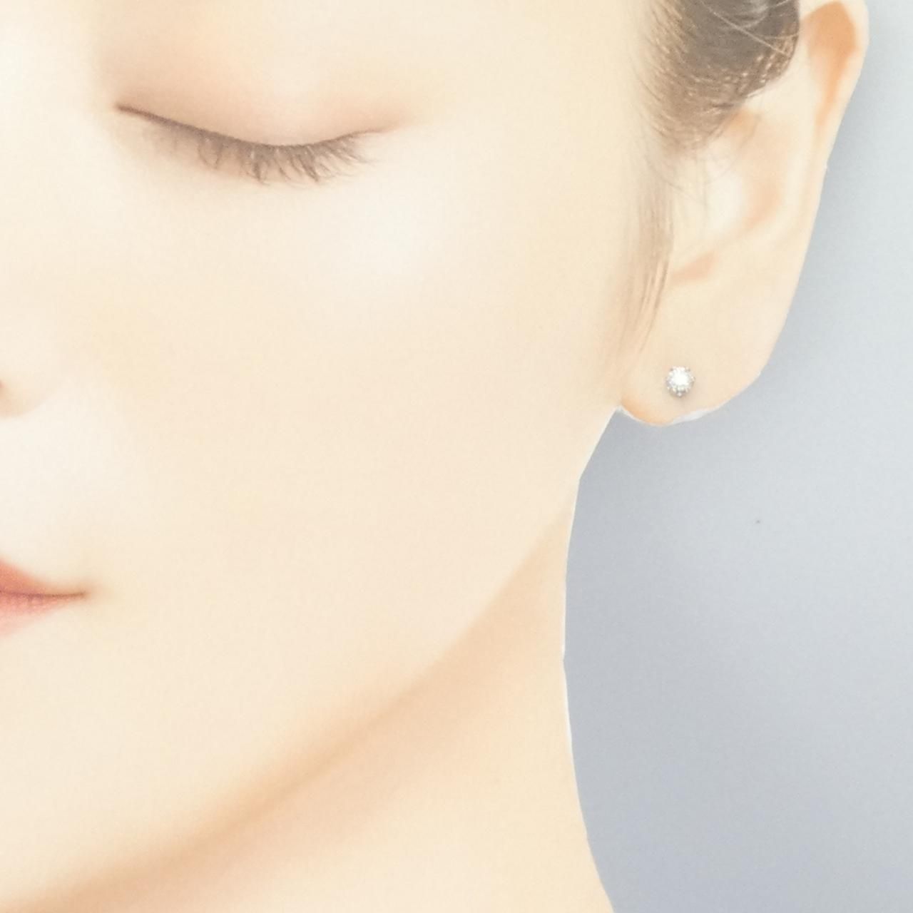 Pt850ダイヤピアス プラチナPt850 ダイヤモンドピアス Pt850 ダイヤモンド ピアス 0.86ct