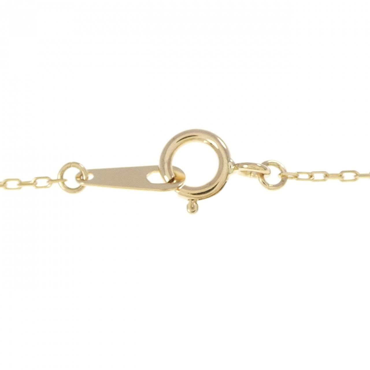 K18YG ダイヤモンド ネックレス 0.12CT - メルカリ