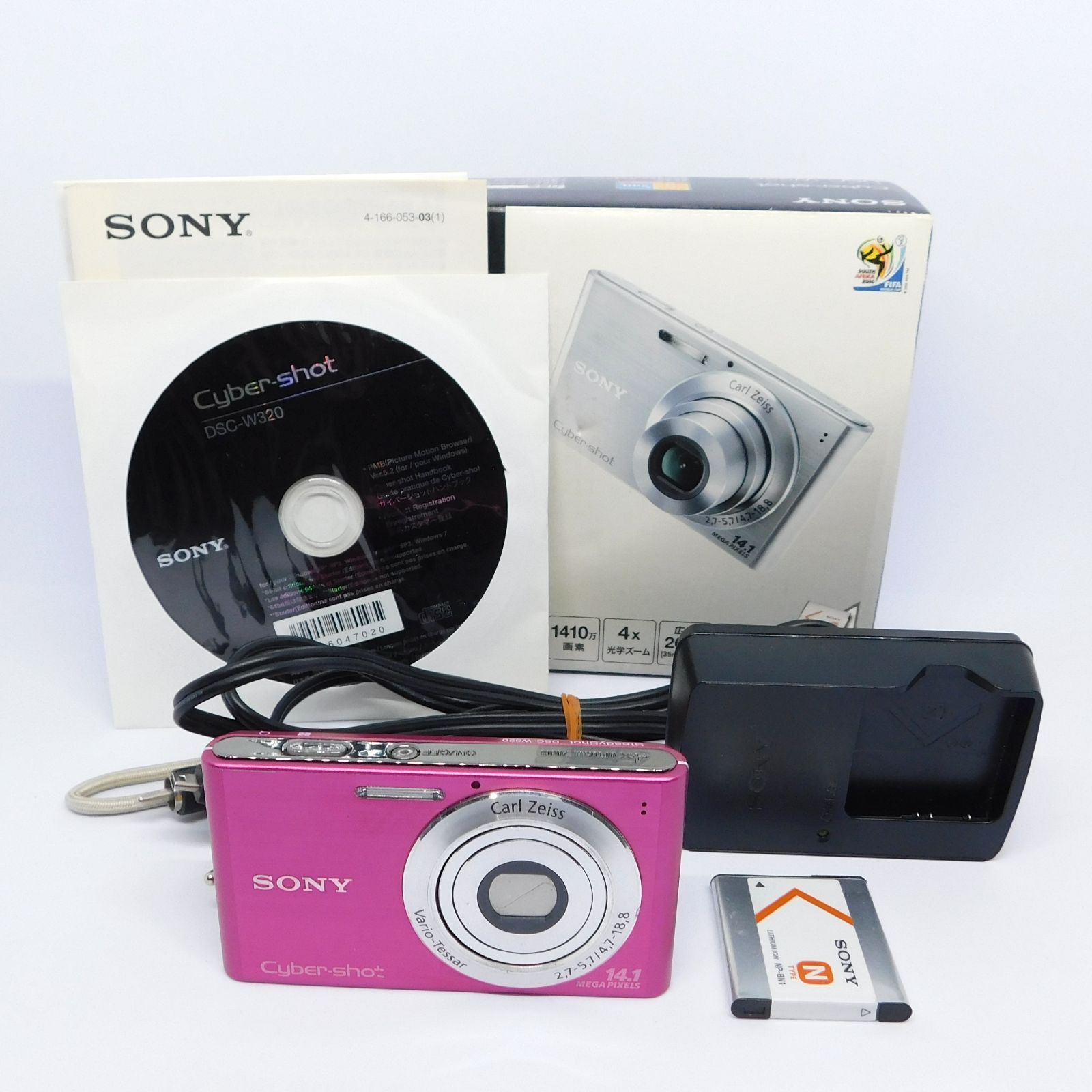 動作確認済み】SONY Cyber-shot DSC-W320 元箱付き バッテリー付き
