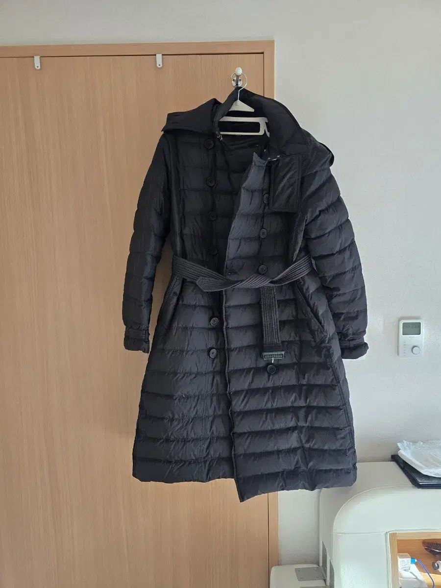 グース ブラック ロングダウンジャケット L