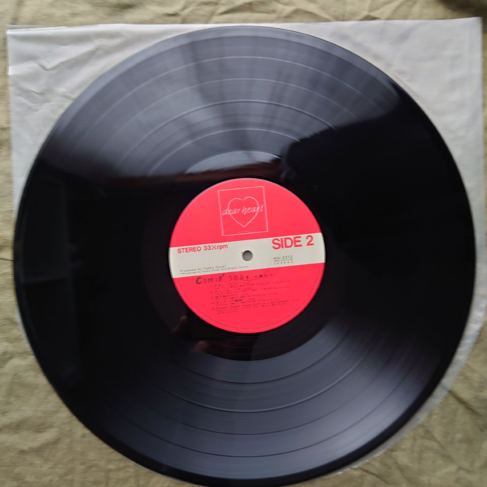 1986年 オリジナルリリース盤 大貫妙子 LPレコード カミン・スーン