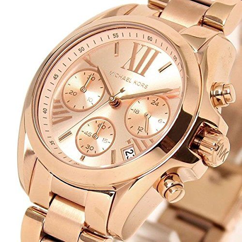 マイケルコース 腕時計 Chronograph Rose Dial Rose Ladies BRADSHAW