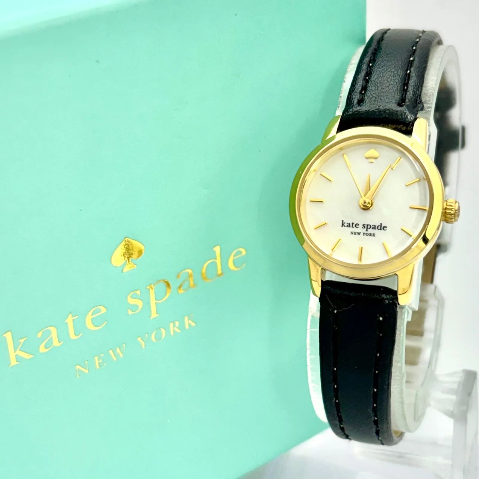 未使用 電池新品 ✨️ kate spade クォーツ 腕時計 箱 ギャランティ 箱付/美品/新品電池】kate spade ケイトスペード レディース 腕時計