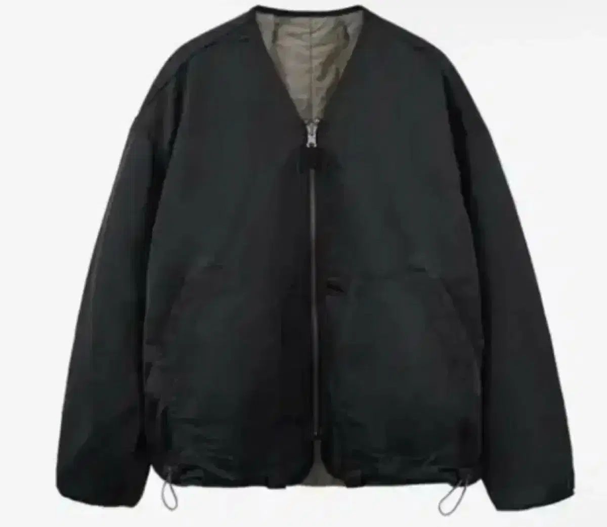 2 POLYTERU ライナー ブラック グレー ベージュ 春コーデ ジャンパー ブルゾン 