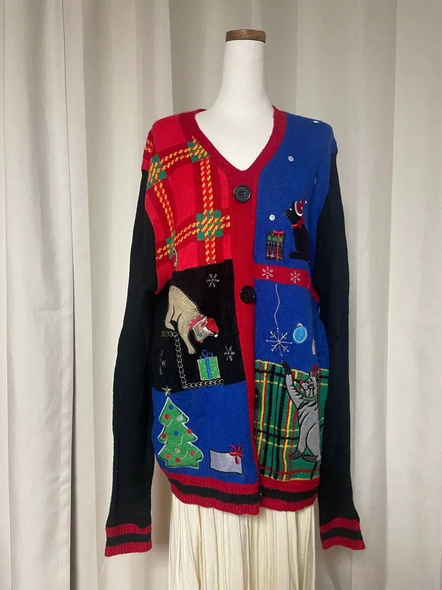 パータン ニット カーディガン