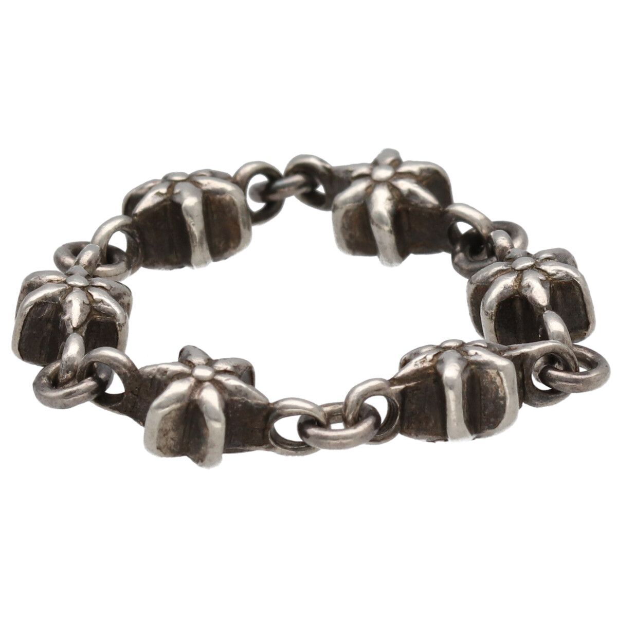 CHROME HEARTS クロムハーツ タイニースターリング 6リンク 21号 SV 925 シルバー 指輪 アクセサリー RS フィット感 リング 指輪 