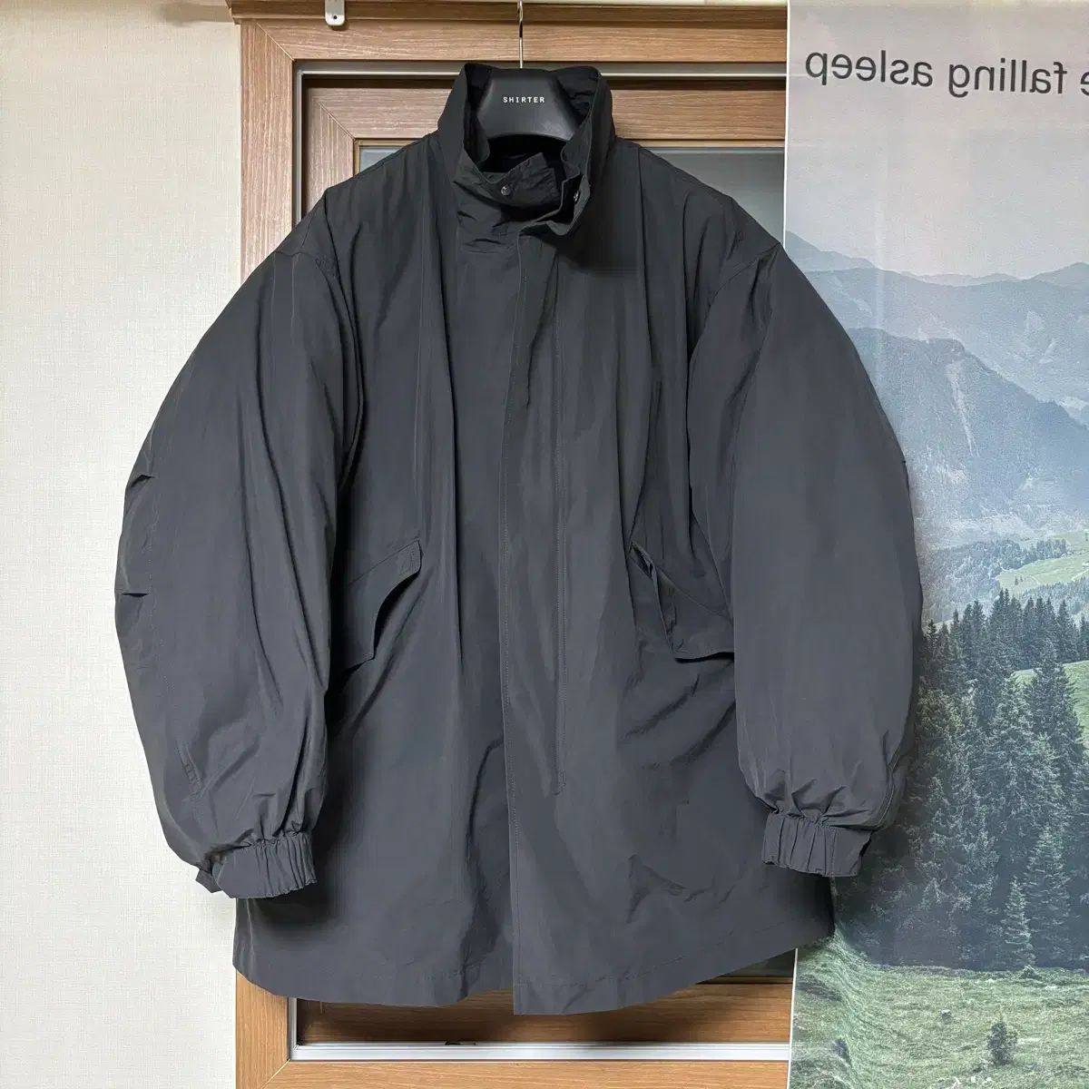 2 インザロウ M 65 ショート ウール パーカ グラファイト