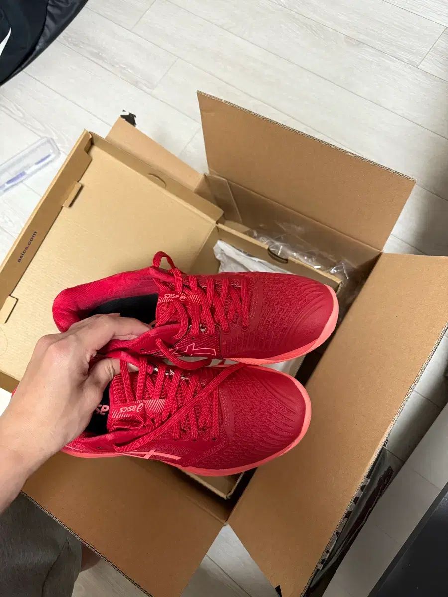 アシックス 7 NETバーナー バリスティック FF 3 レッド 250