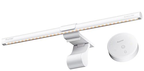 Quntis モニターライト USB給電 デスクライト 目に優しい 反射防止 色温度調節 CRI 95 湾曲モニター対応 無線リモコン付き 在宅ワーク ゲーミング 勉強用 プレゼント対応 Glow White 941927 af