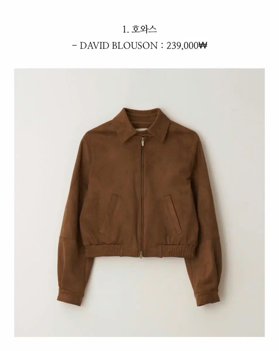 HOWUS スウェード ブルゾン ジャケット ブラウン ほぼ