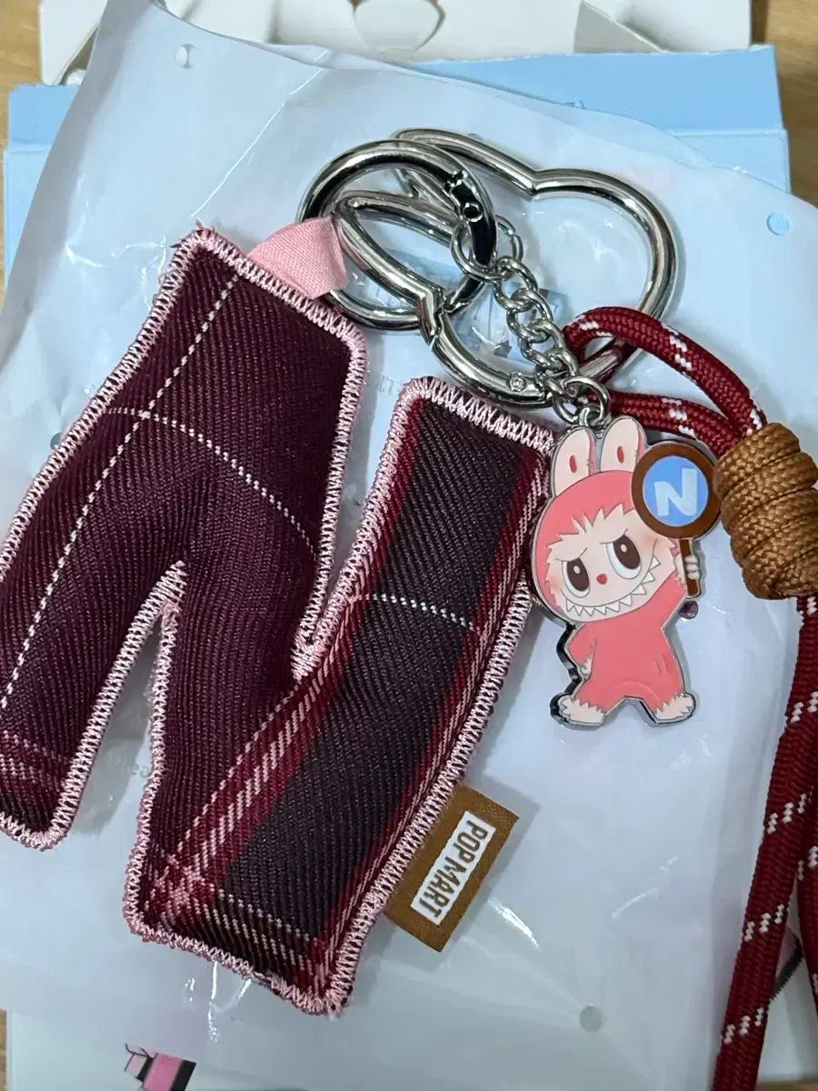 ラブブ PIN FOR LOVE イニシャル キーリング シークレットハート