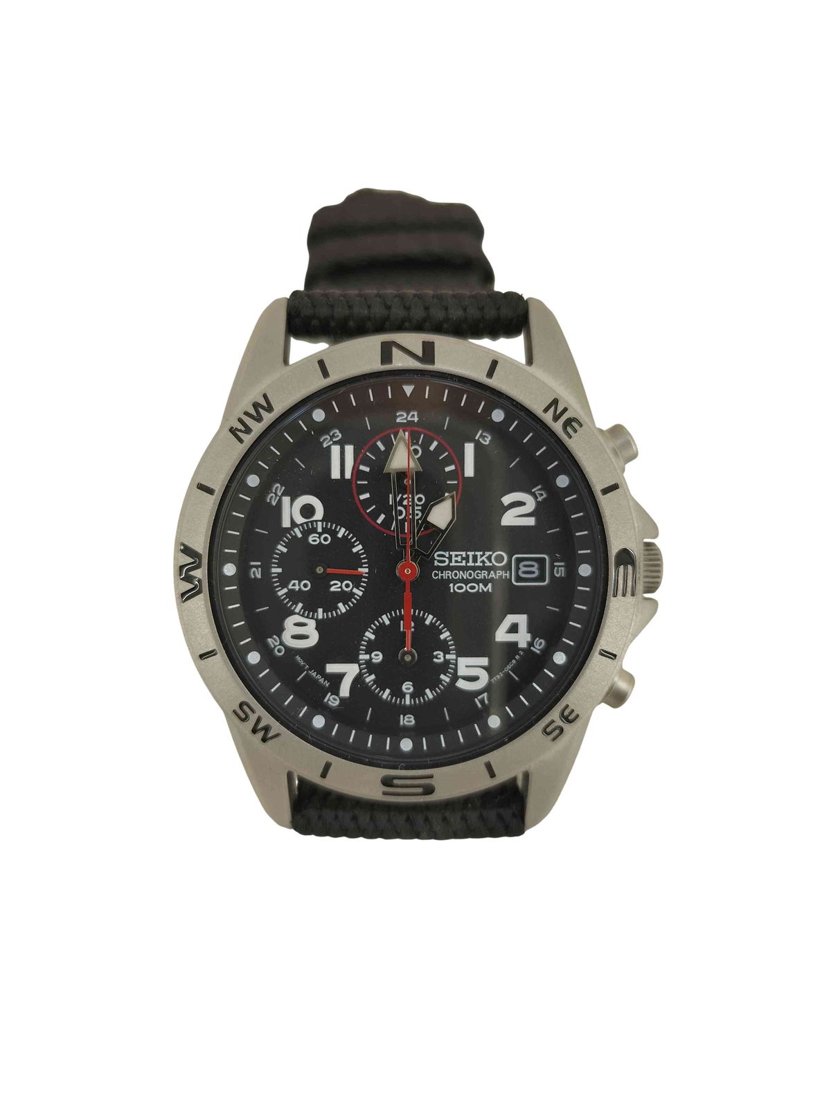 セイコー SEIKO 逆輸入 ミリタリークロノグラフ メンズ 表記無