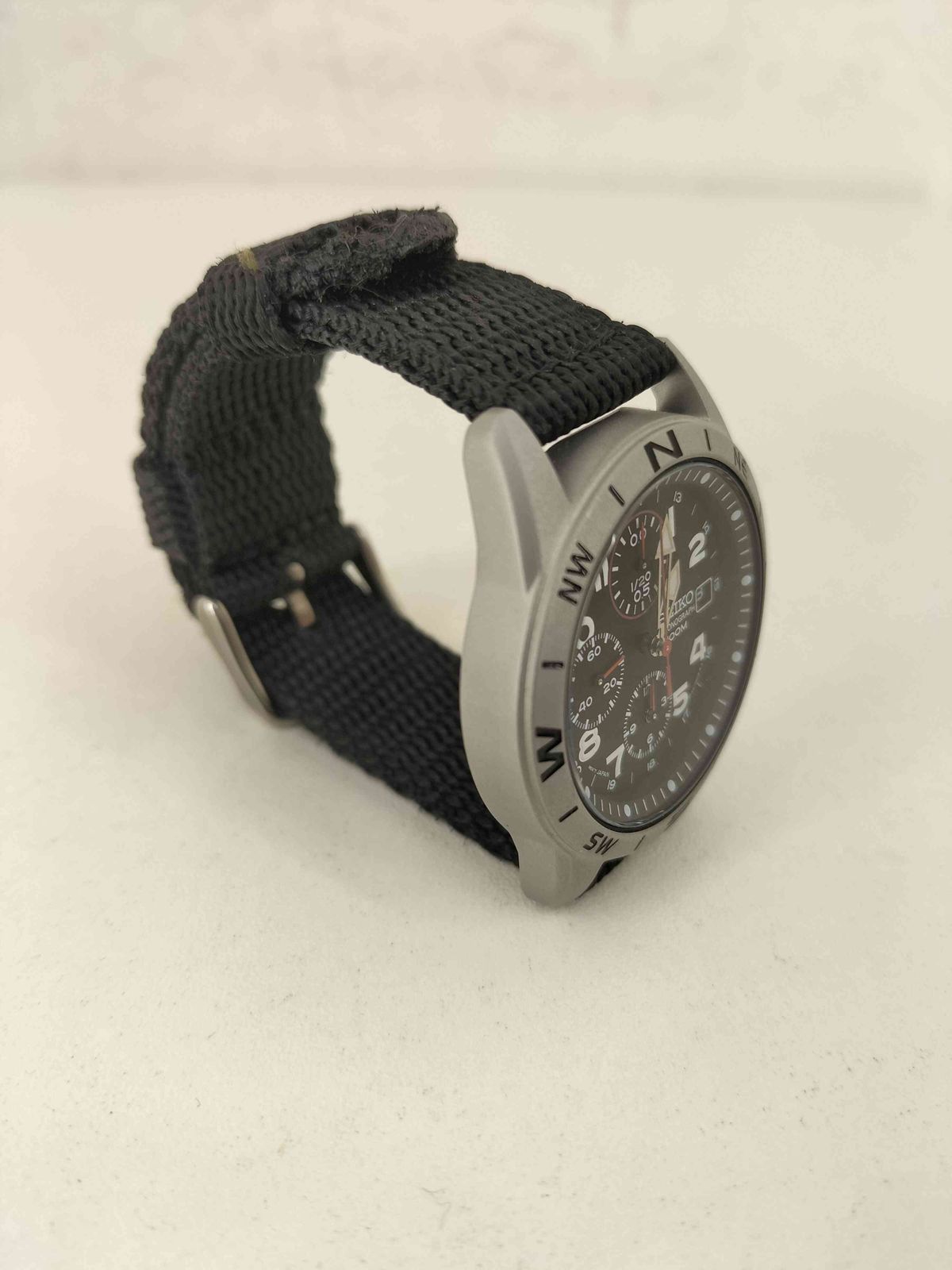 セイコー SEIKO 逆輸入 ミリタリークロノグラフ メンズ 表記無