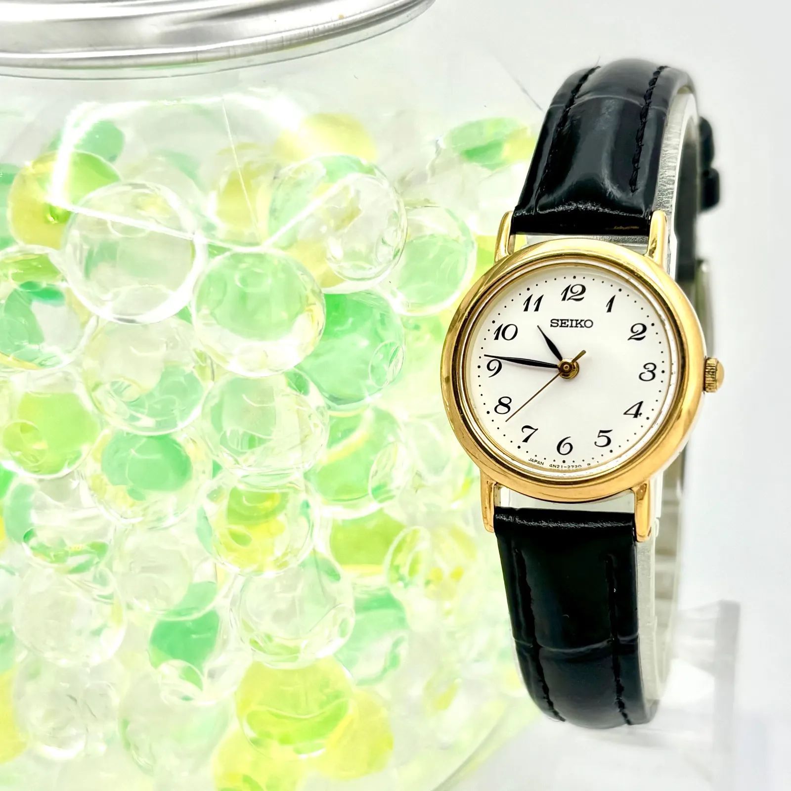 SEIKO セイコー　レディース　クォーツ　腕時計　ゴールド 新品電池】SEIKO セイコー レディース 腕時計 ゴールド 4N21-1150