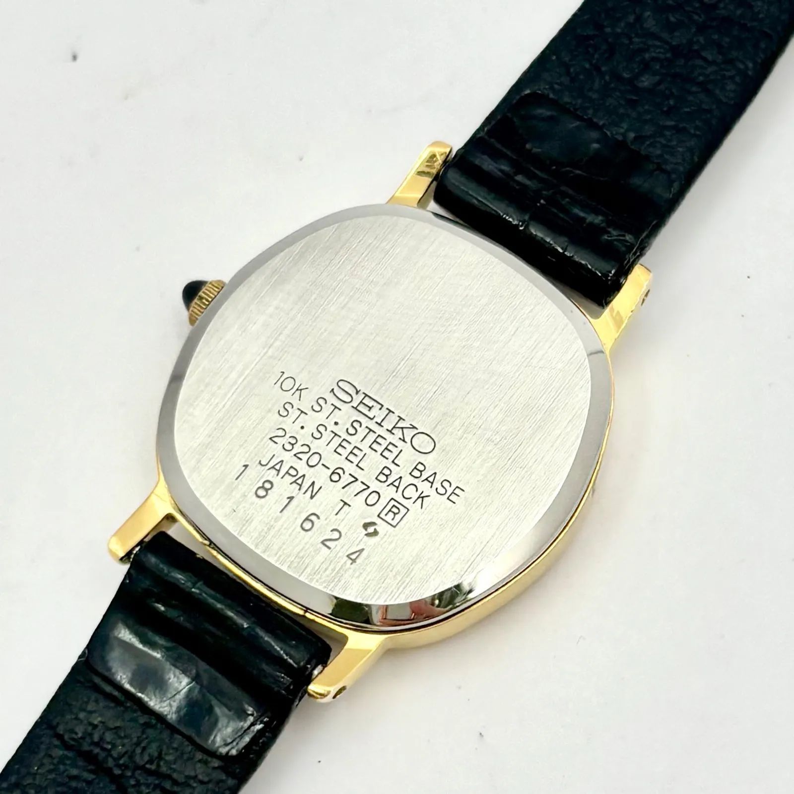 新品電池】SEIKO セイコー Exceline エクセリーヌ 10K 10金 ゴールド