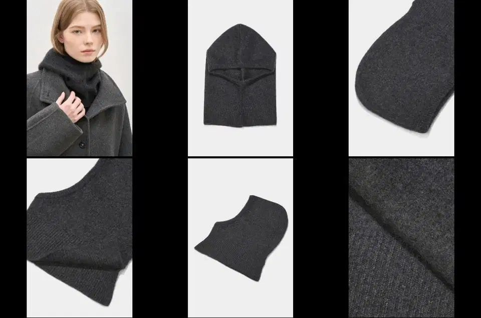 ハンサム the CAS カシミア フード ネックウォーマー グレー | 2025年