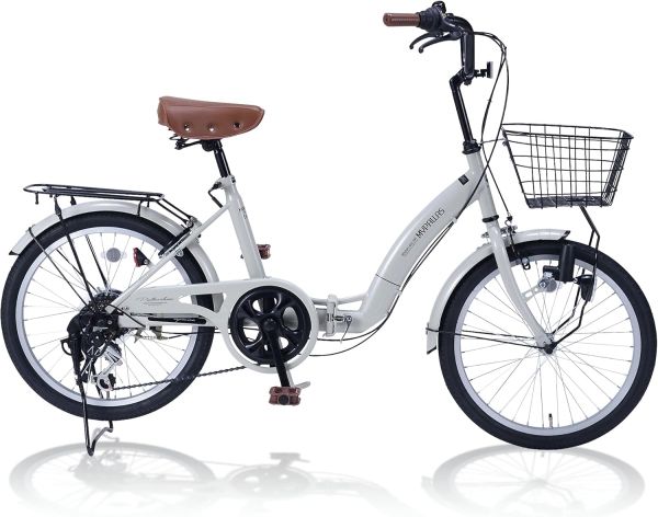 マイパラス My Pallas 折畳20 6段ギア オールインワン グレージュ MF-203 GY