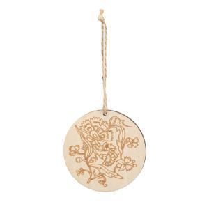 ASCA アスカ 木製更紗オーナメント 1袋3コ入 A-15738-044 入数 16