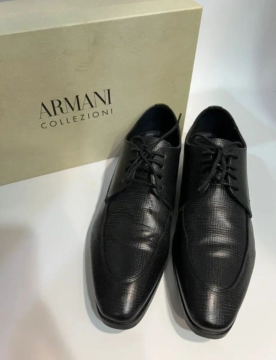 アルマーニ コレツィオーニ メンズ 靴 ブラック サイズ 41 1|2 265