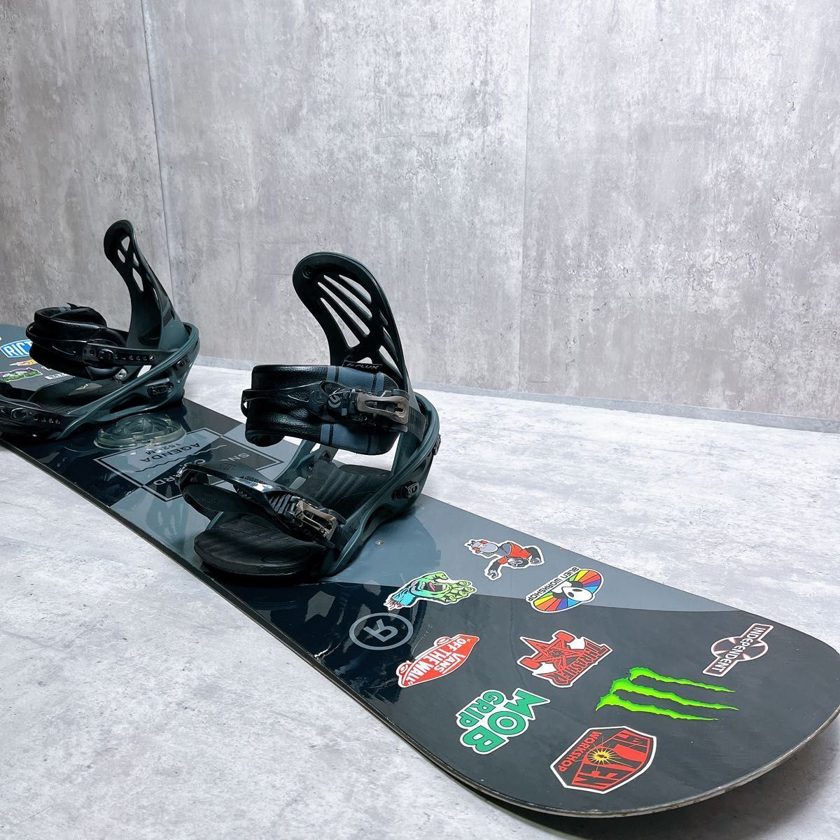 RIDE AGENDA 152cm スノーボードセット FLUX ビンディング付 グラトリ