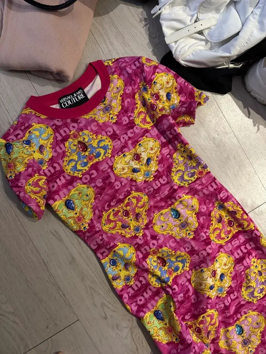 ヴェルサーチェ ジーン クチュール ピンク パータン ONE PIECE