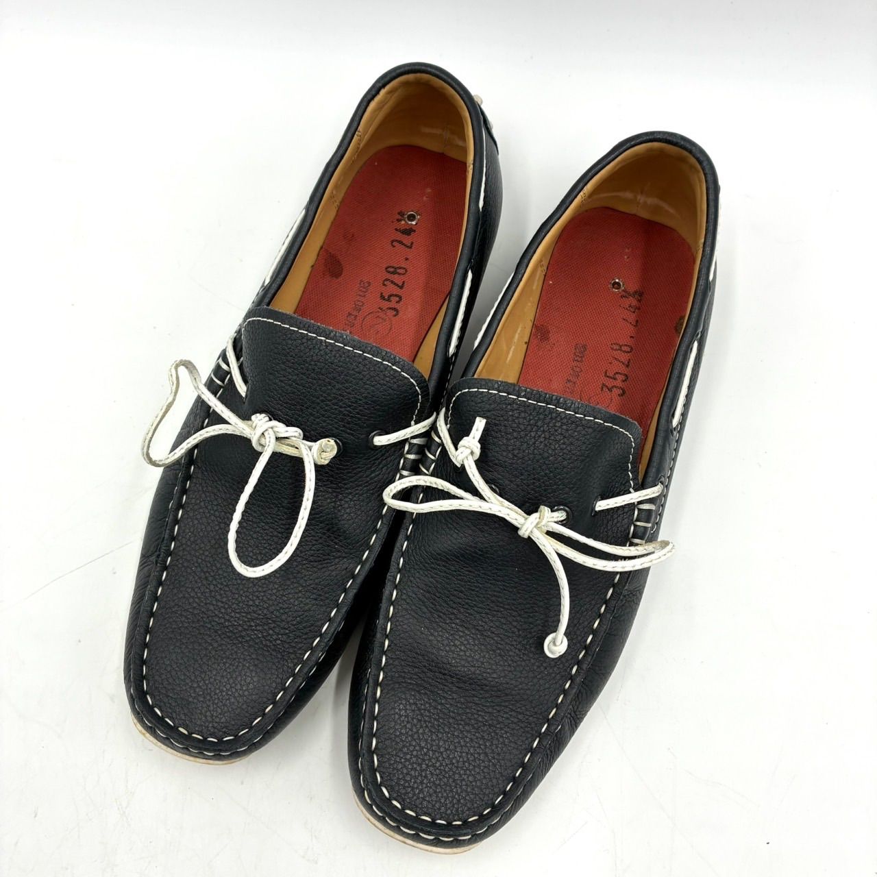 REGAL リーガル ドライビングシューズ 24.5cm 紺 ネイビー レザー 本革