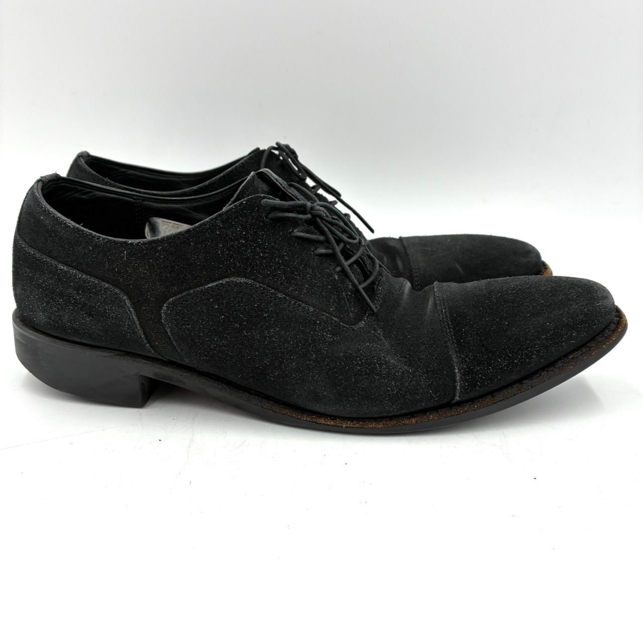 リーガル REGAL 25cm ビジネスシューズ 革靴 黒 スエード ストレート