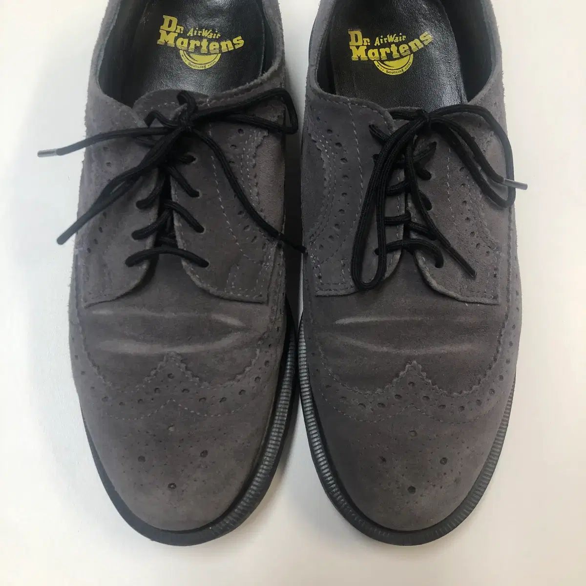 DR. MARTENS ドクターマーチン スウェード ウイングチップ ロー シューズ UK 7