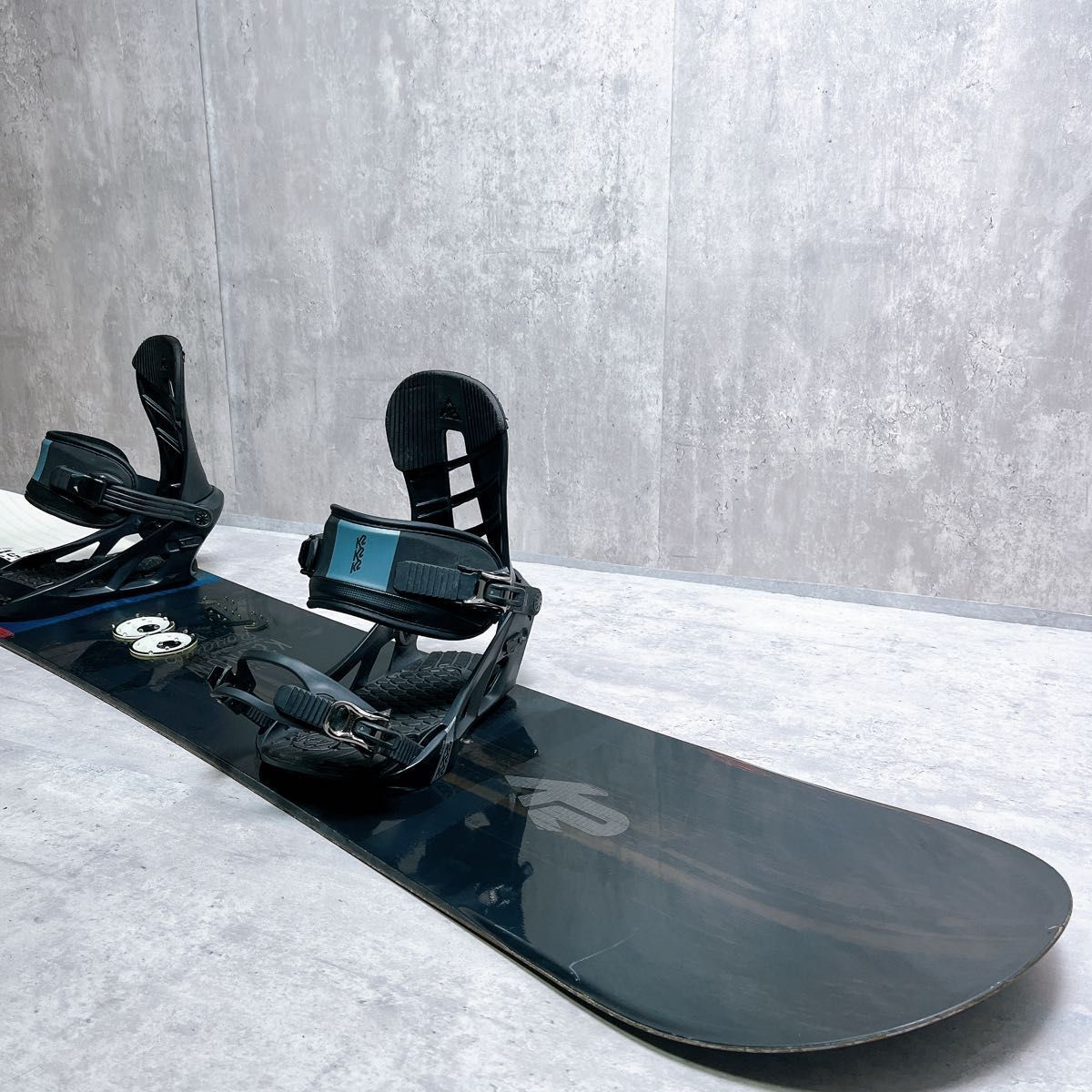 1 K 2 RAYGUN 153 cm スノーボードセット ビンディング付 やや訳あり